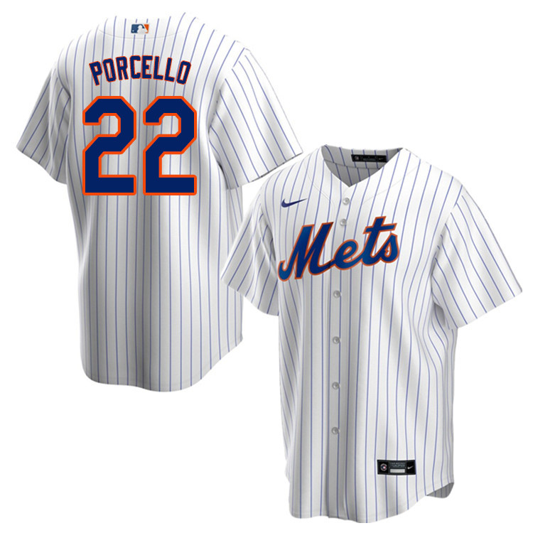 Nike Men #22 Rick Porcello New York Mets Baseball Jerseys Sale-White